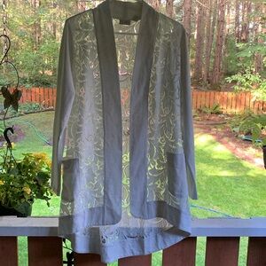 LOGO Open Long Sleeve Cardigan